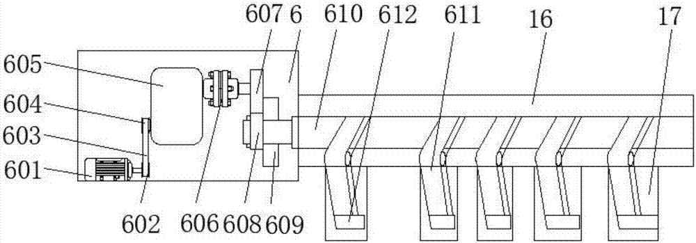 Clamping device of efficient cutting machine for wood processing