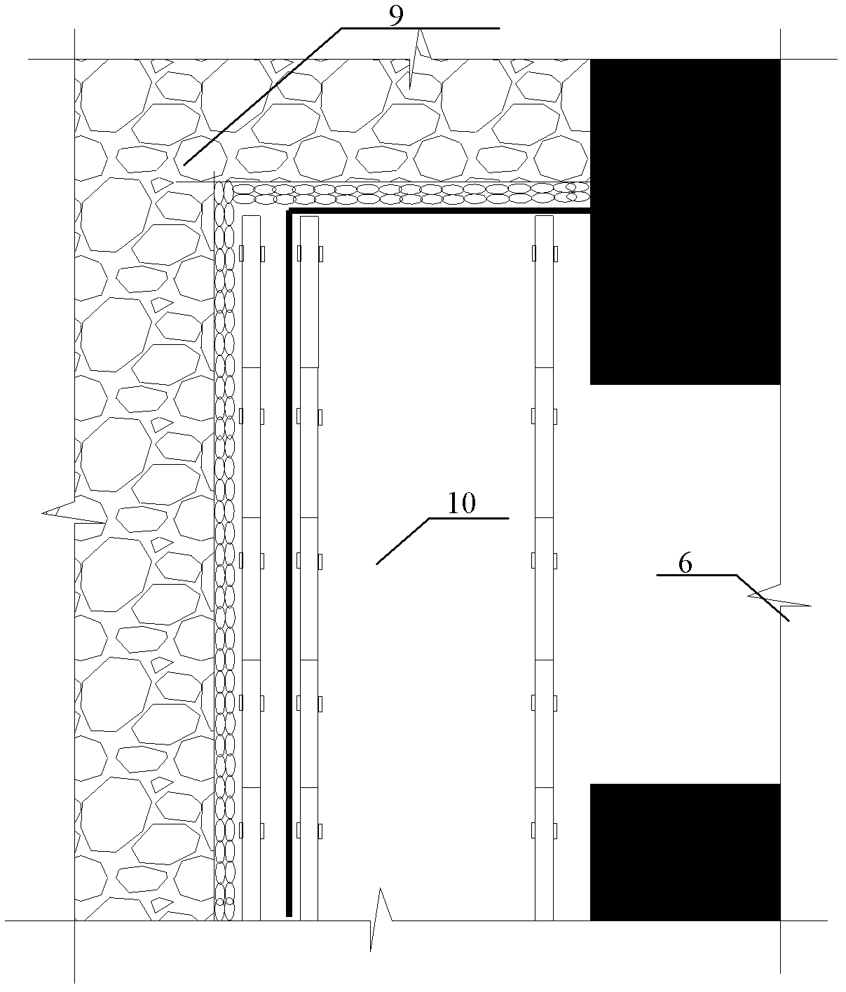 Ultra-close coal layer mining roadway distributing method