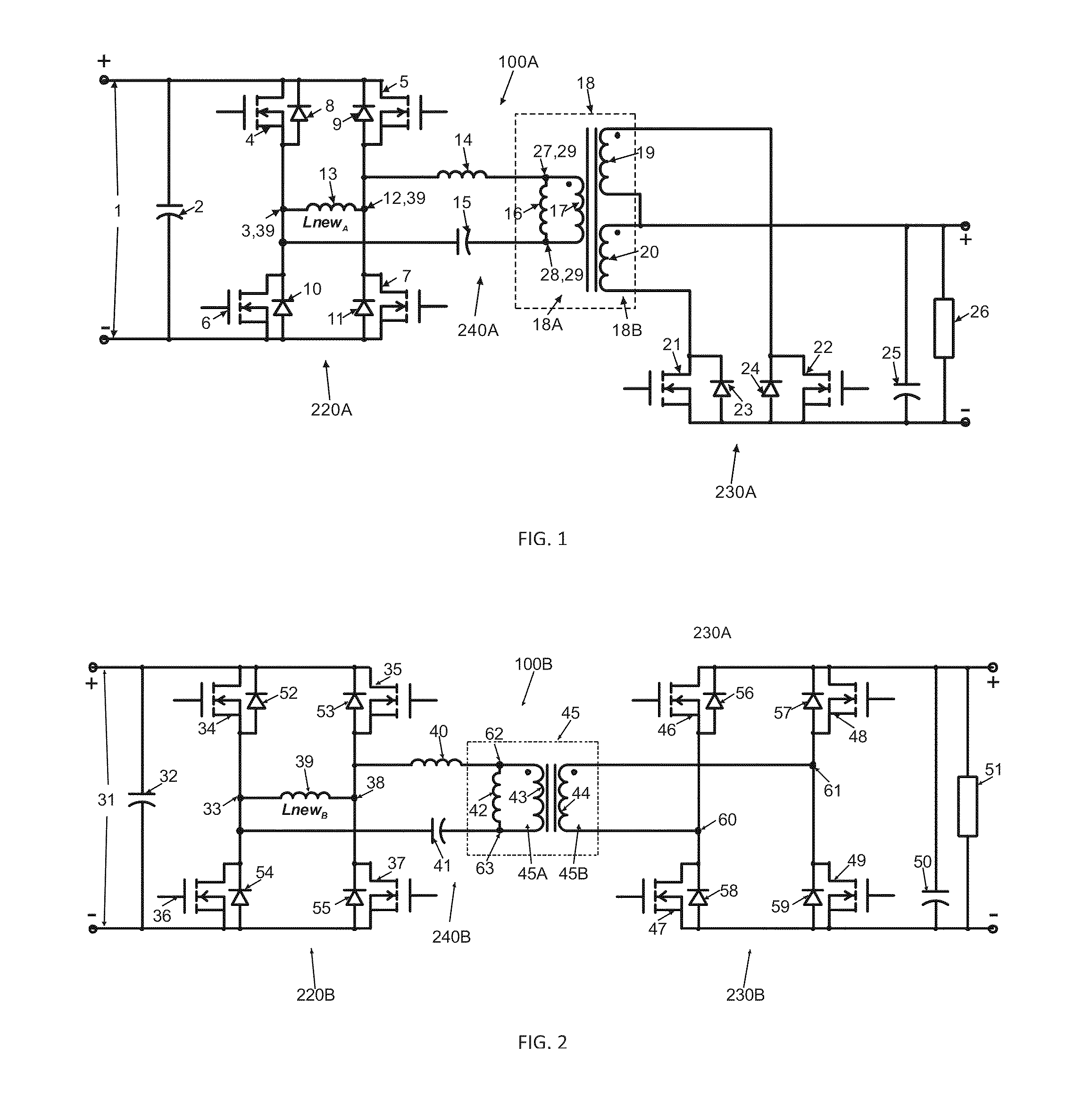 Bi-directional power converter with regulated output and soft switching