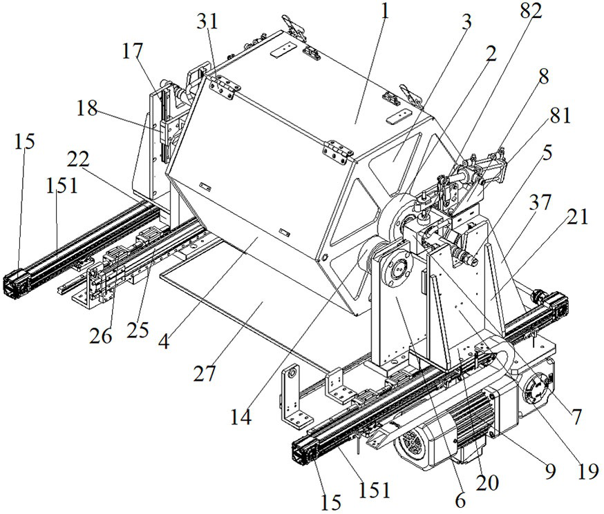 Rolling type high-pressure gas dust removal equipment