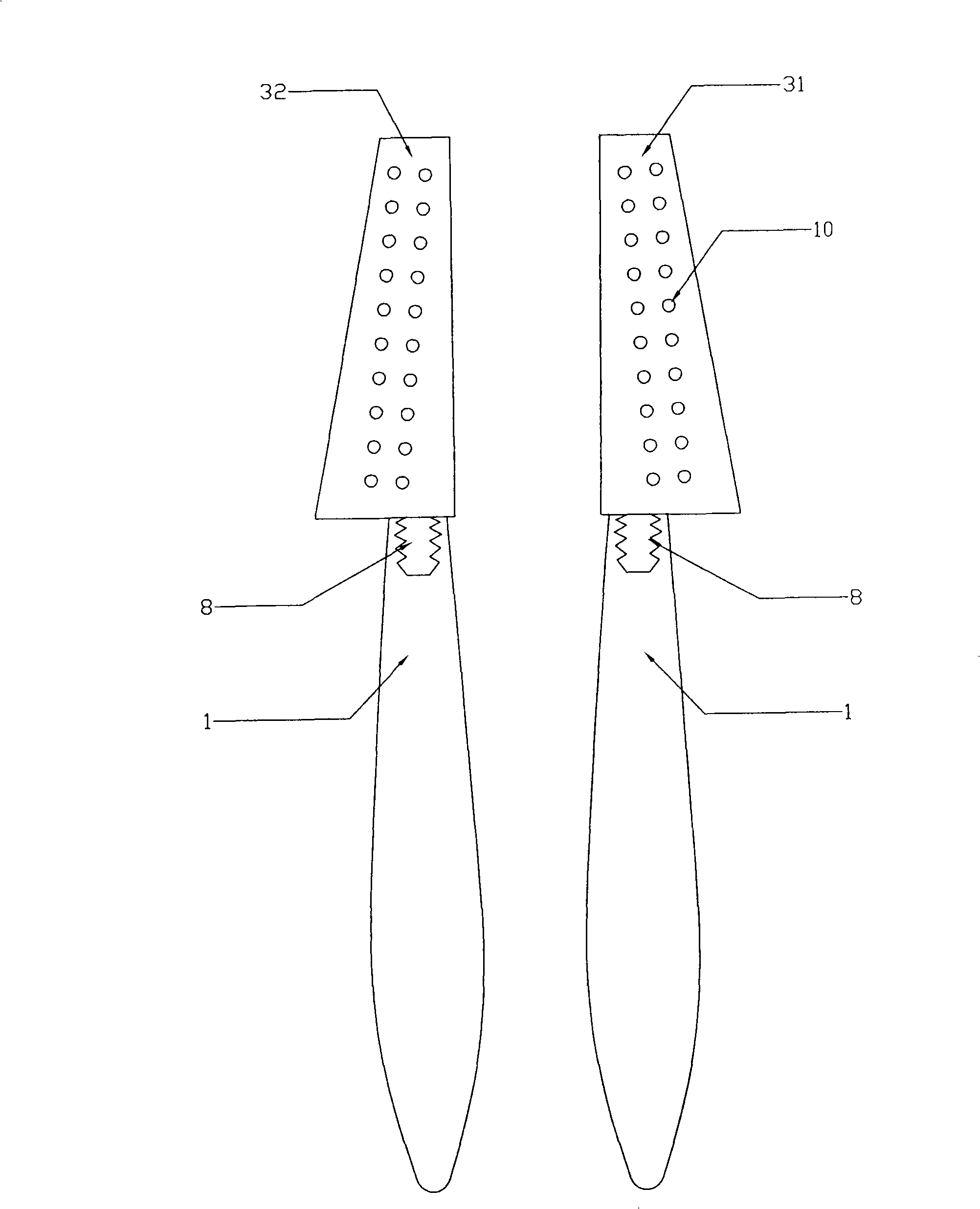 Bilateral symmetry semi-mouth toothbrush