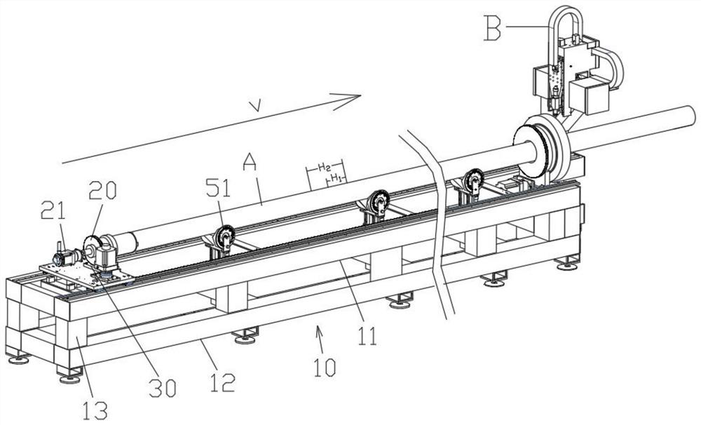 Laser cutting machine feeding device and working method based on coordinate recognition