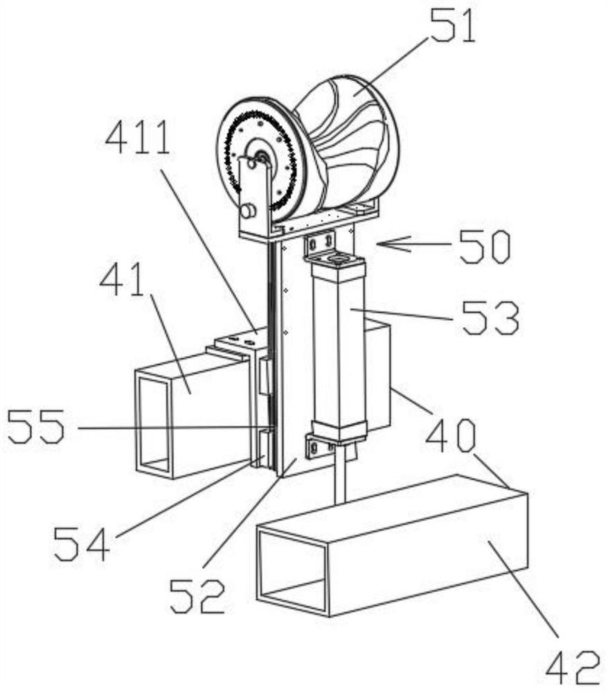 Laser cutting machine feeding device and working method based on coordinate recognition