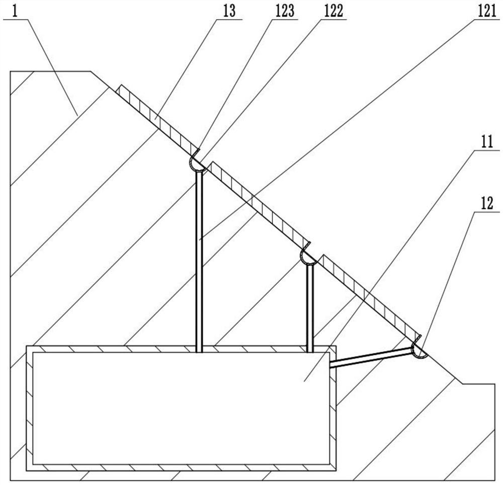 River channel slope protection device for water ecological restoration and use method of river channel slope protection device