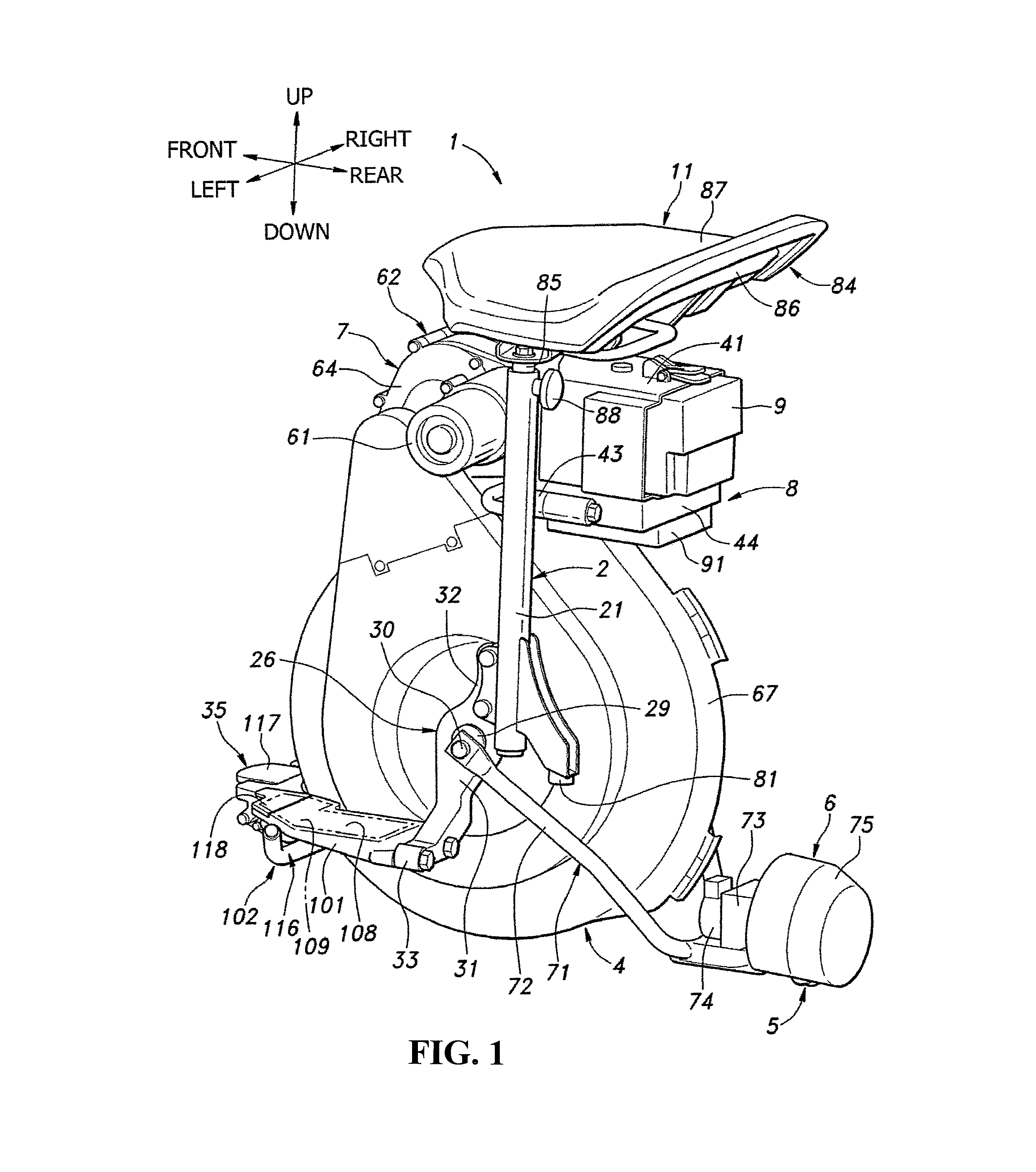 Inverted pendulum type vehicle