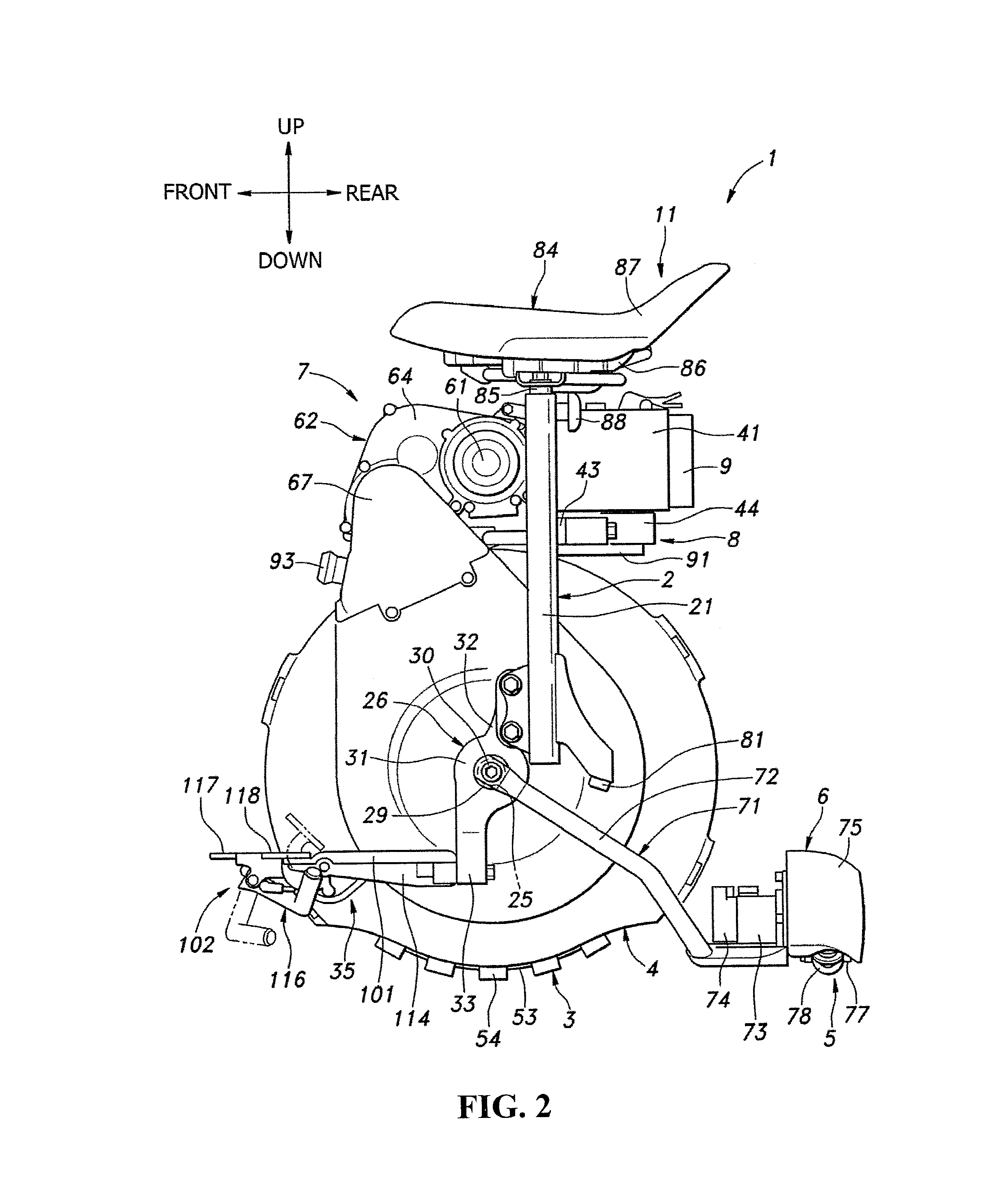 Inverted pendulum type vehicle