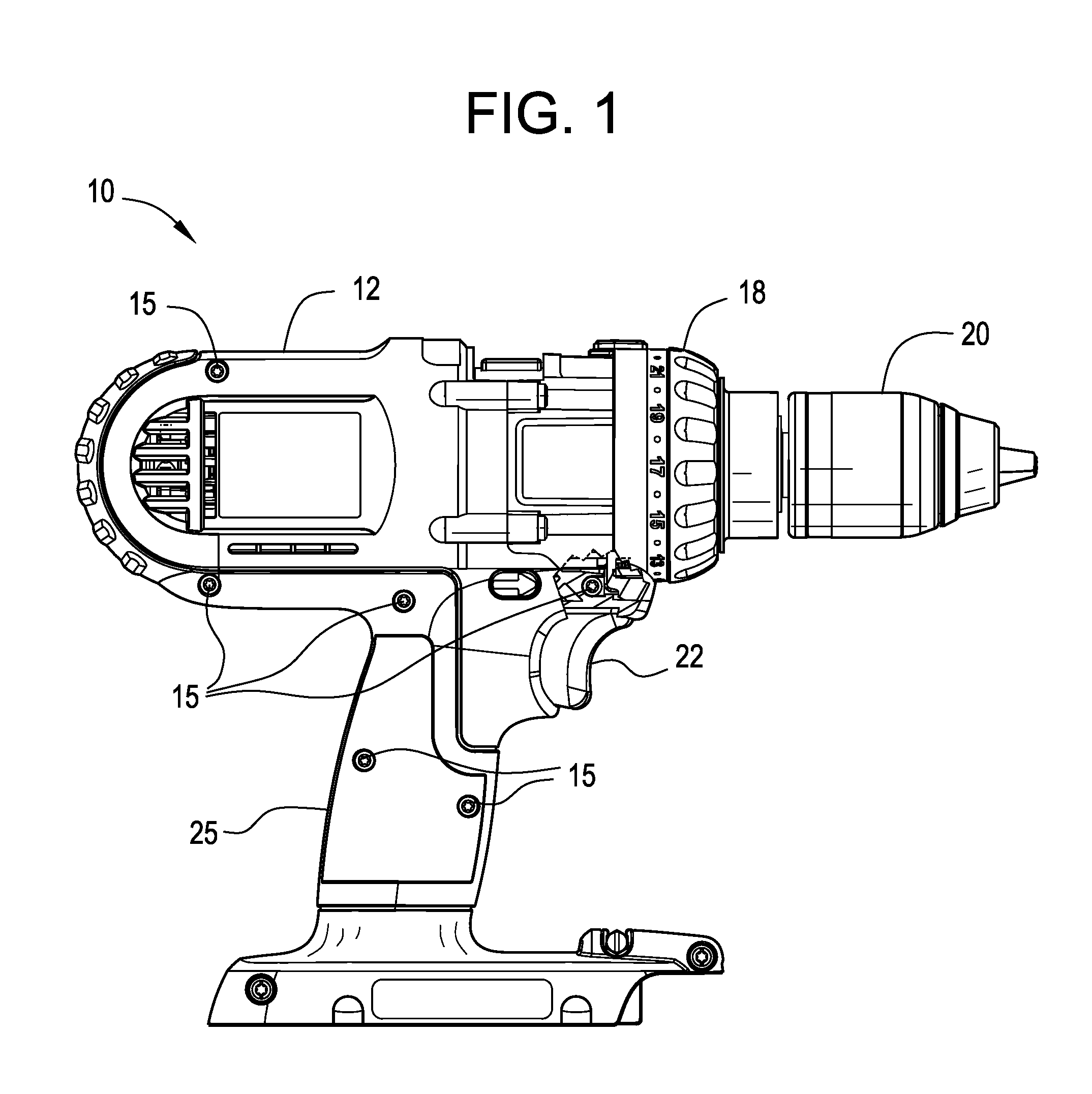 Remote diodes in a cordless tool