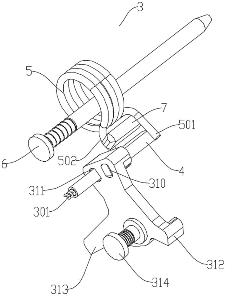 Automatic return overturning handle