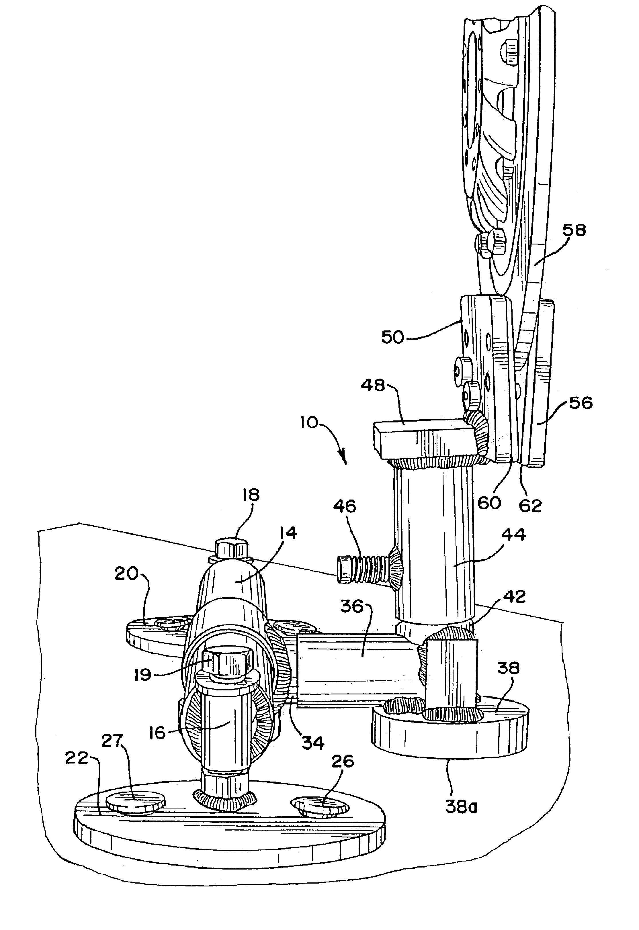 Transit bracket assembly for motorcycles