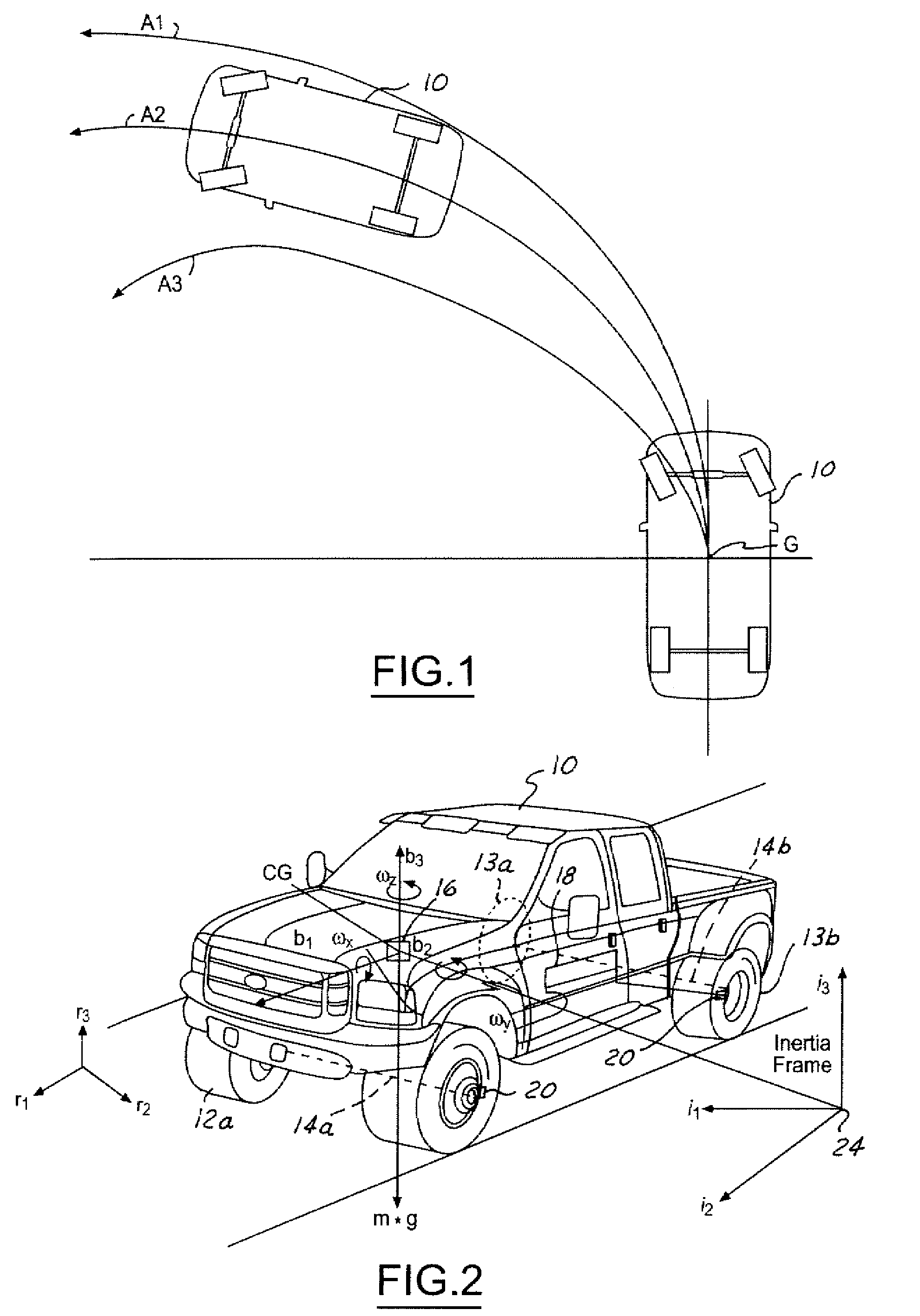 Control system for brake-steer assisted parking and method therefor