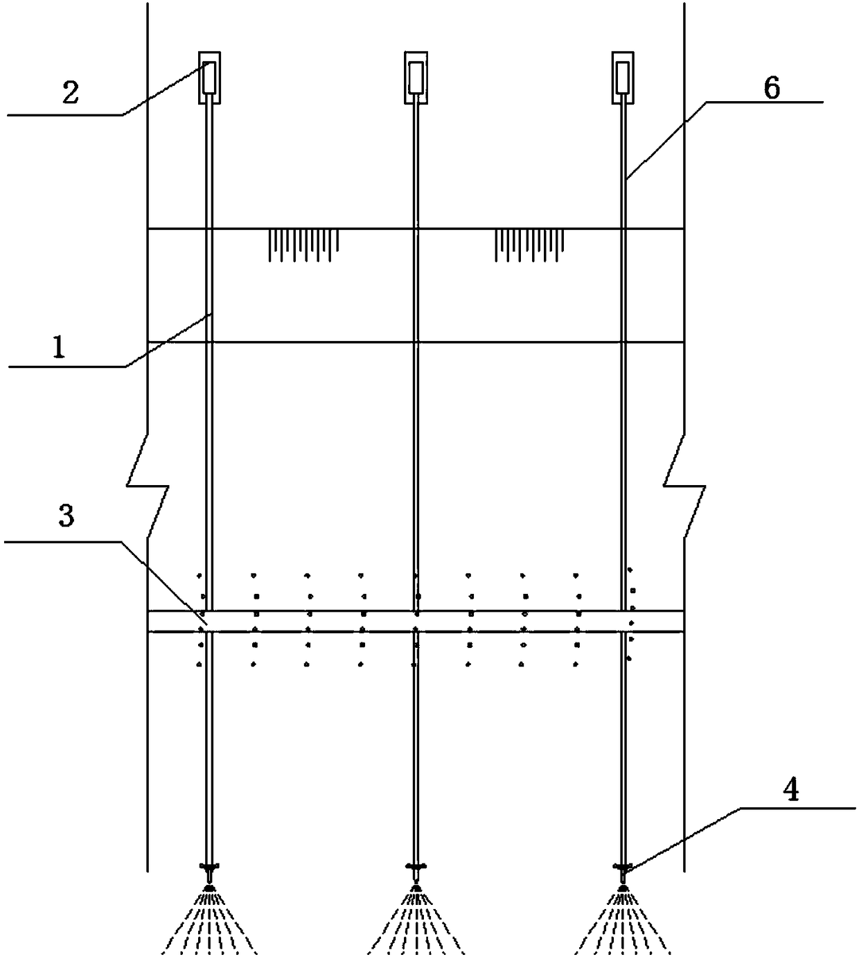 Jet flow and bubble breakwater capable of automatically adjusting flow direction and wave elimination method thereof