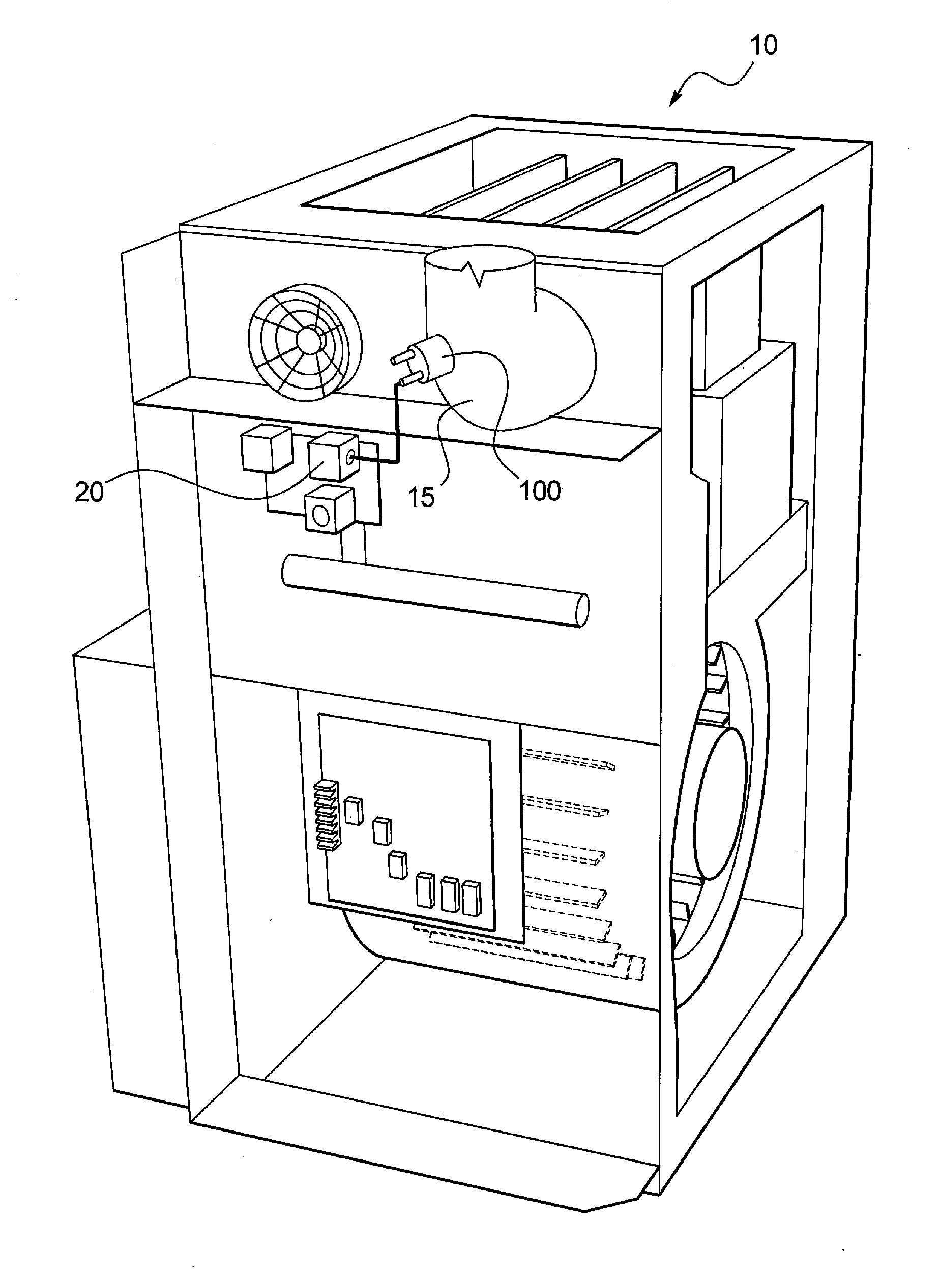 Flue Gas Sensor With Water Barrier Member