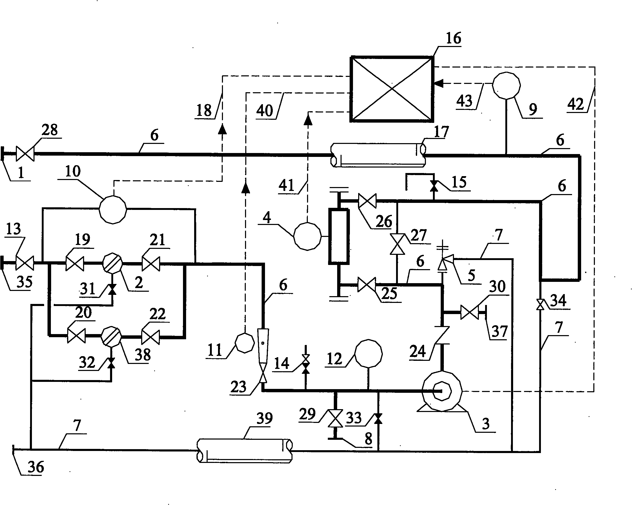 Online density measurement method and device of petroleum transmission pipeline