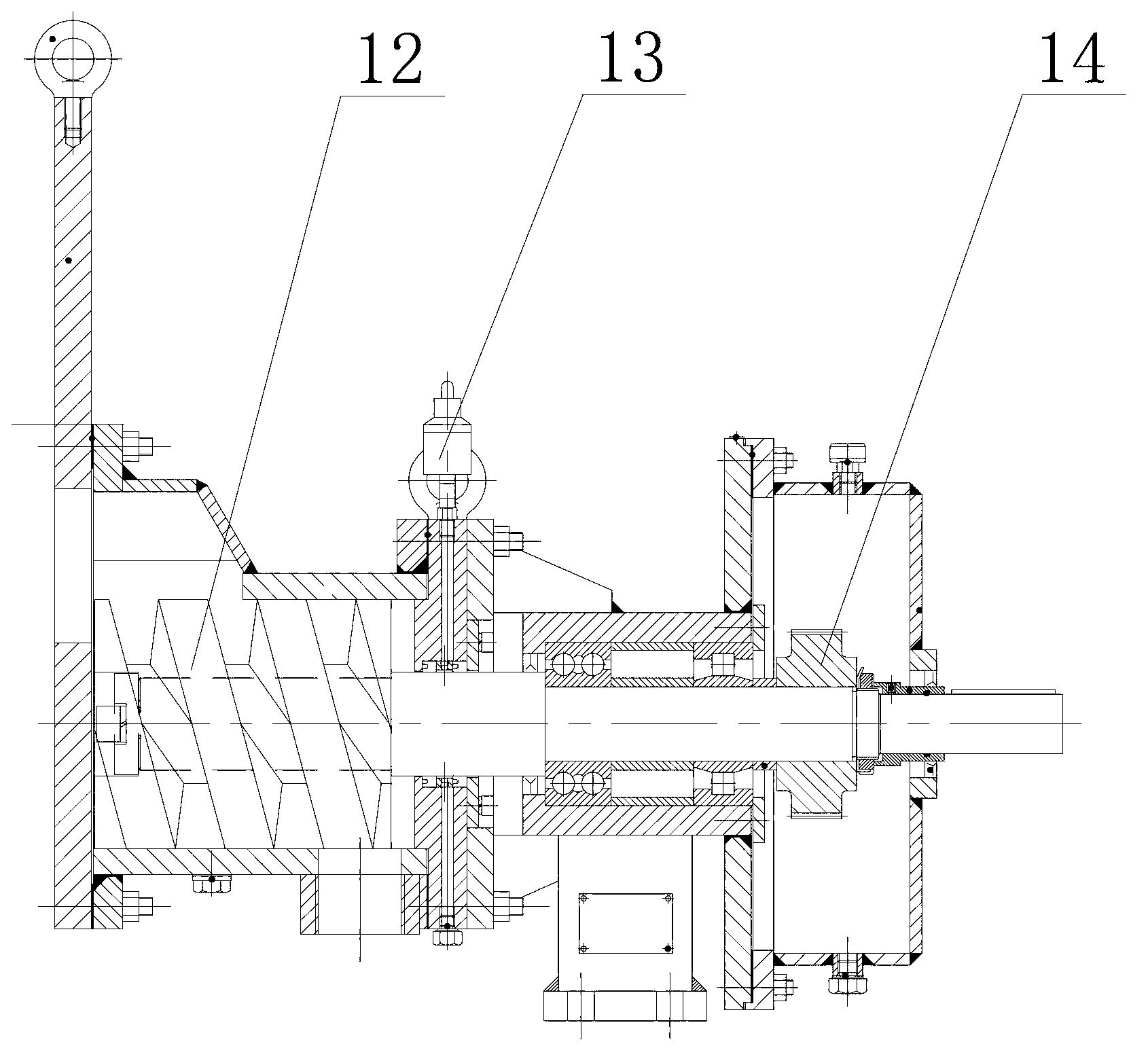 Emulsion explosive conveying twin-screw pump system