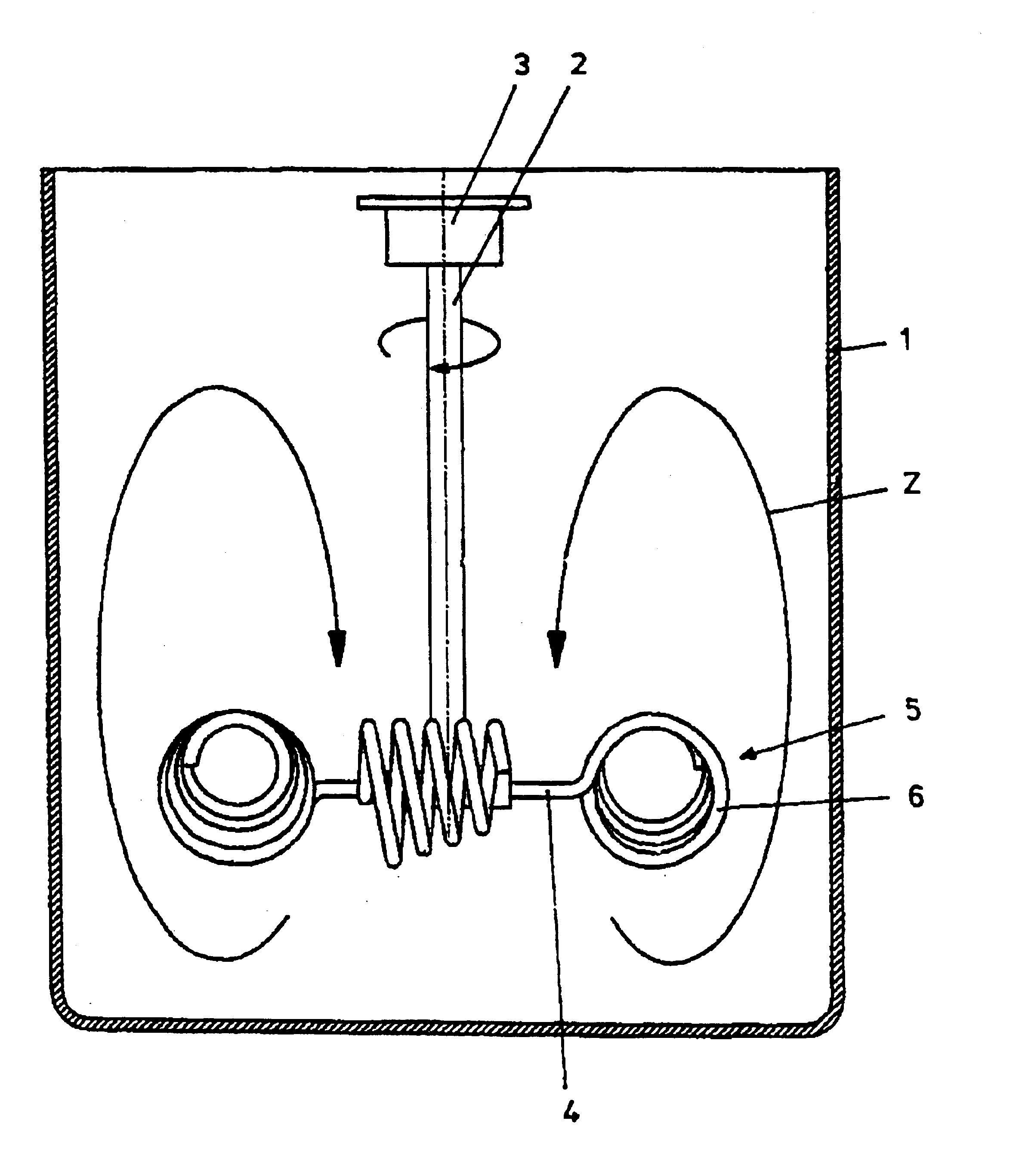 Device for mixing a flowable or pourable medium, especially a highly viscous medium