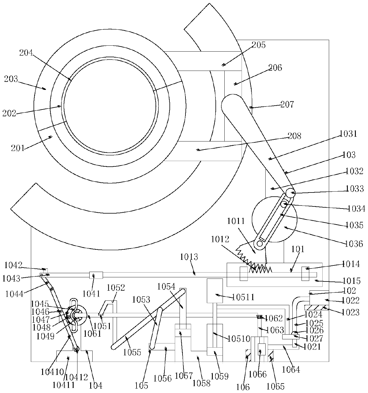 Scrapping knife device used for cleaning heating cylinder during paper making