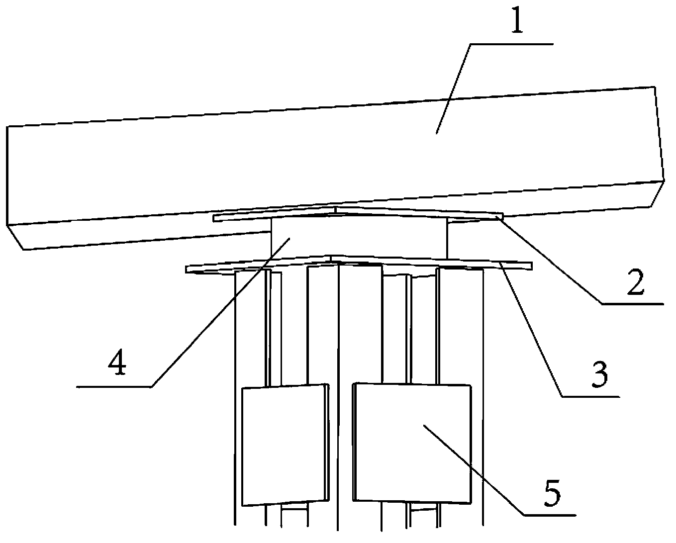 Horizontal displacement control device of large foundation ditch bracket column