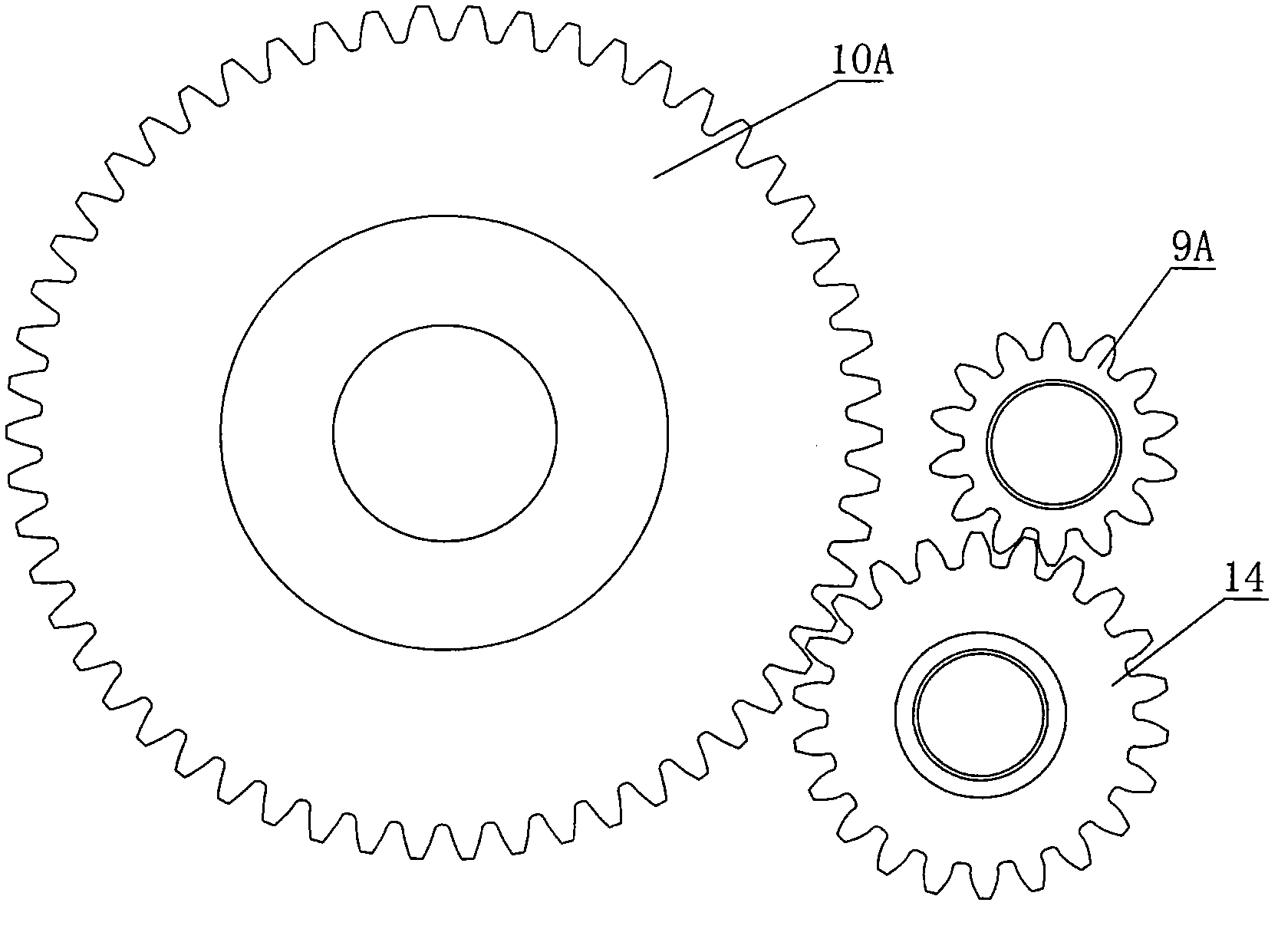 Transmission of electromobile motor