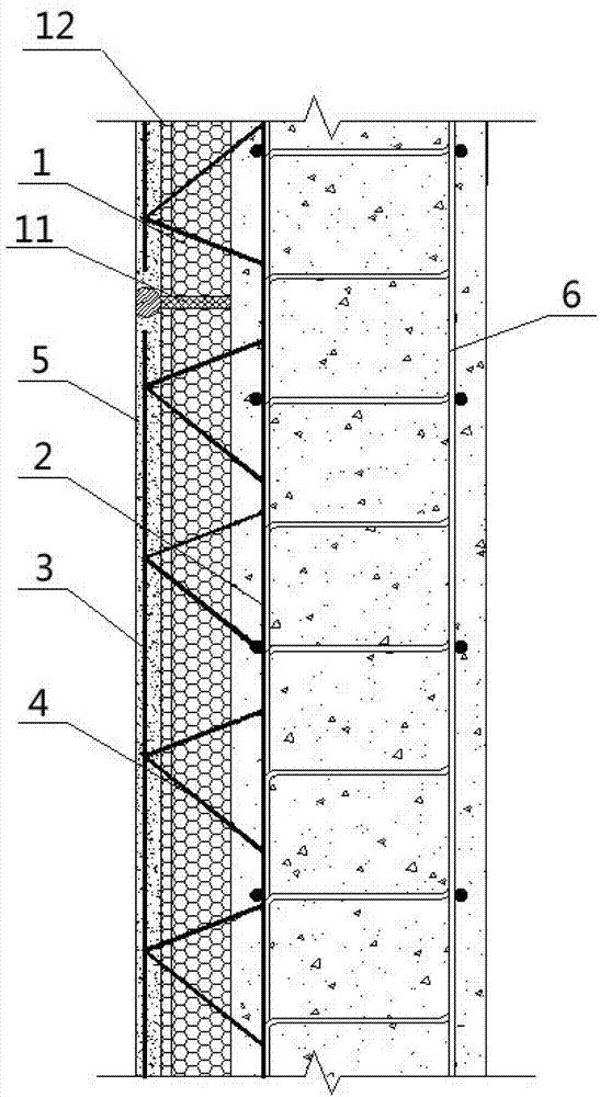 Outer wall insulating system integrated with construction of shear wall structure with lightweight-steel framework