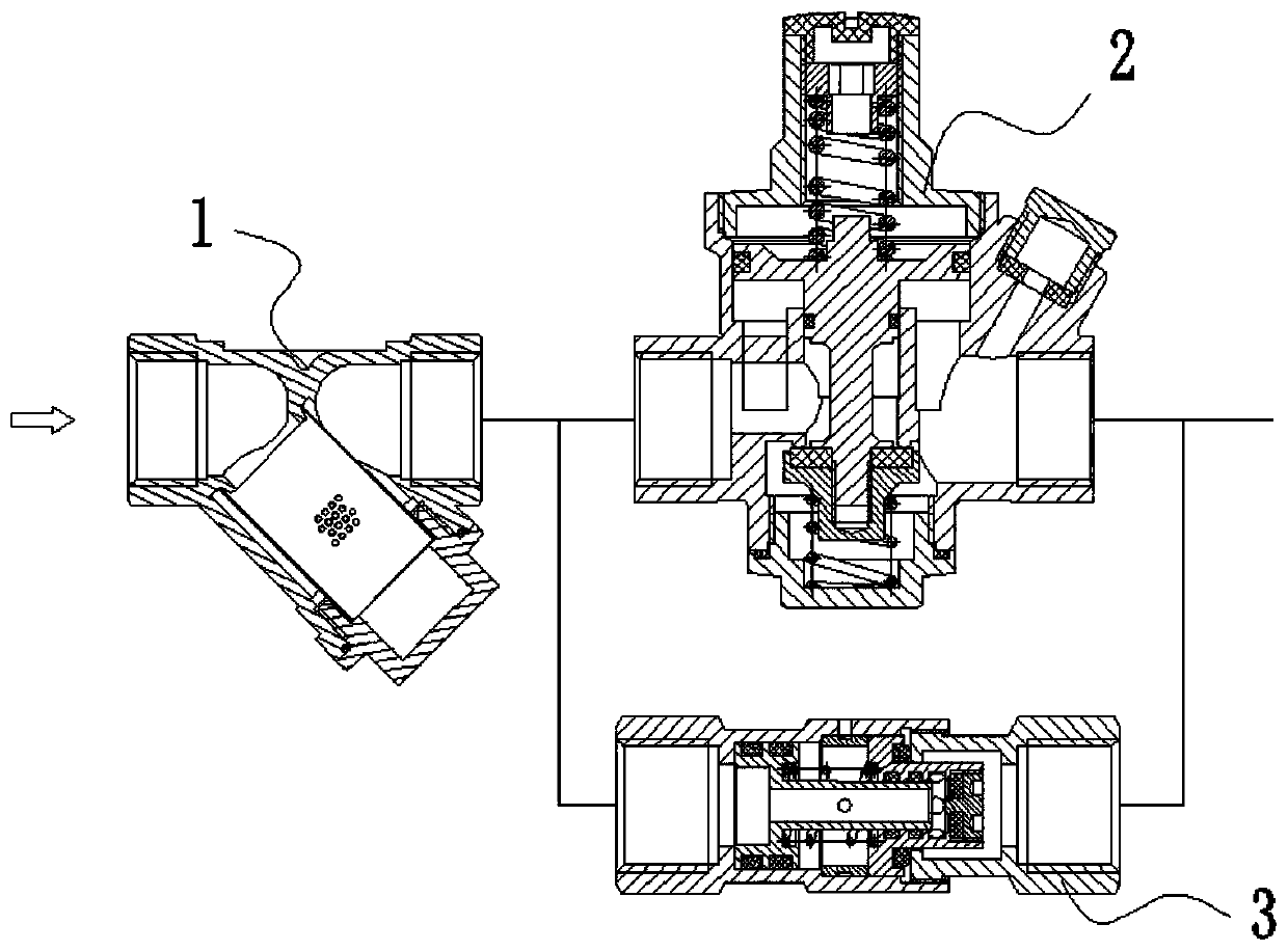 A structure for self-controlled low pressure normally open decompression