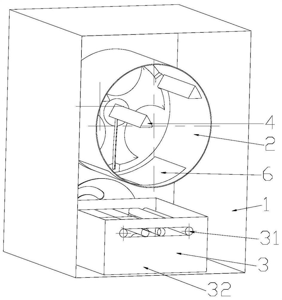 Clothes treatment and storage device and clothes treatment and storage method