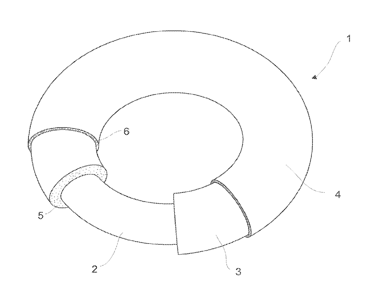 Intrauterine device, and a method of reducing the rate of diffusion of active ingredients in said intrauterine device