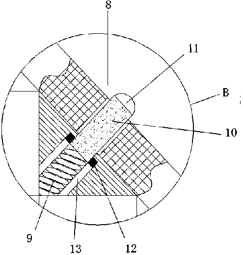 Prefabricated integral reinforced concrete frame-brace composite shear wall structure