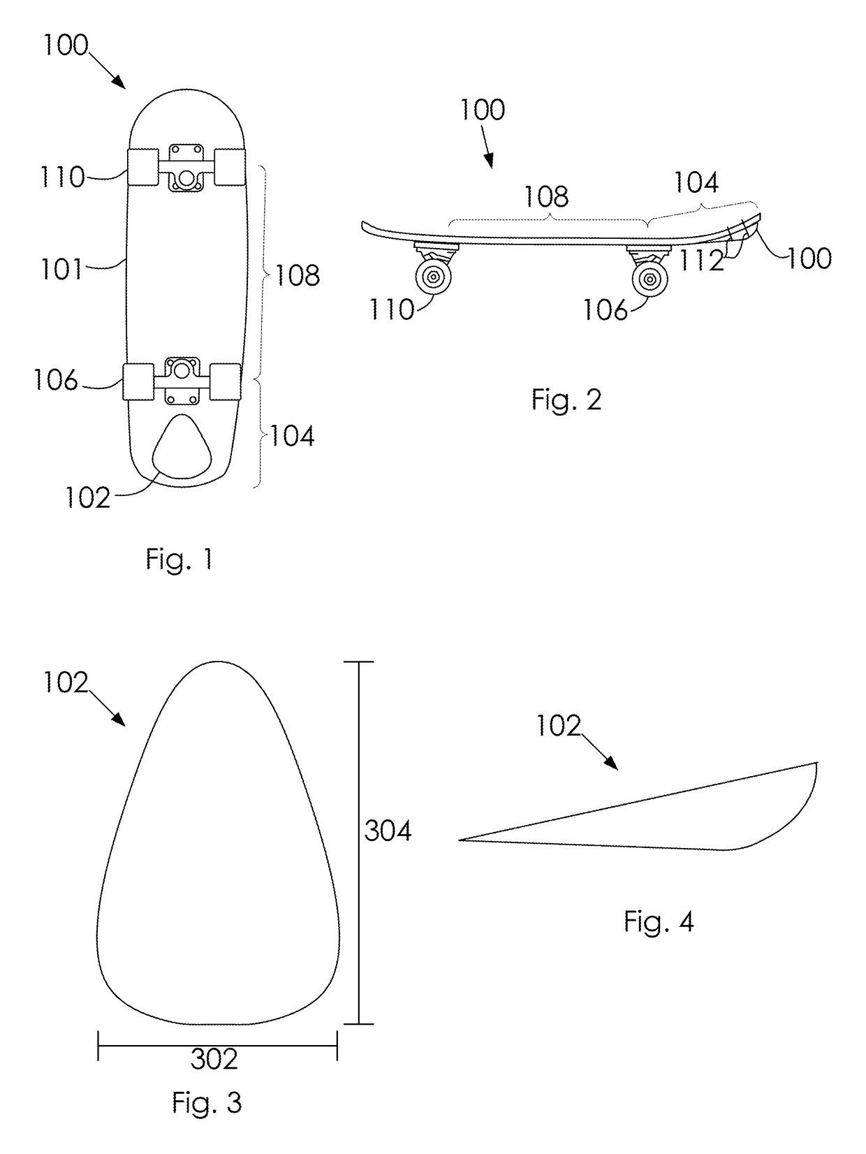 Skateboard safety brake