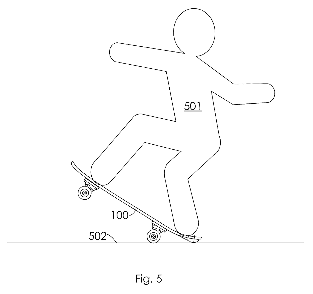 Skateboard safety brake