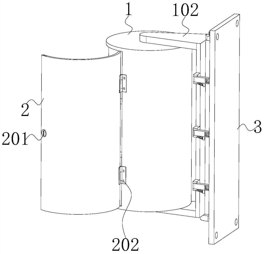 A low-voltage distribution box with an insulating built-in structure that can be stably suspended