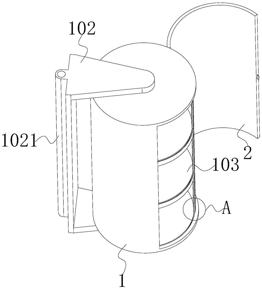 A low-voltage distribution box with an insulating built-in structure that can be stably suspended