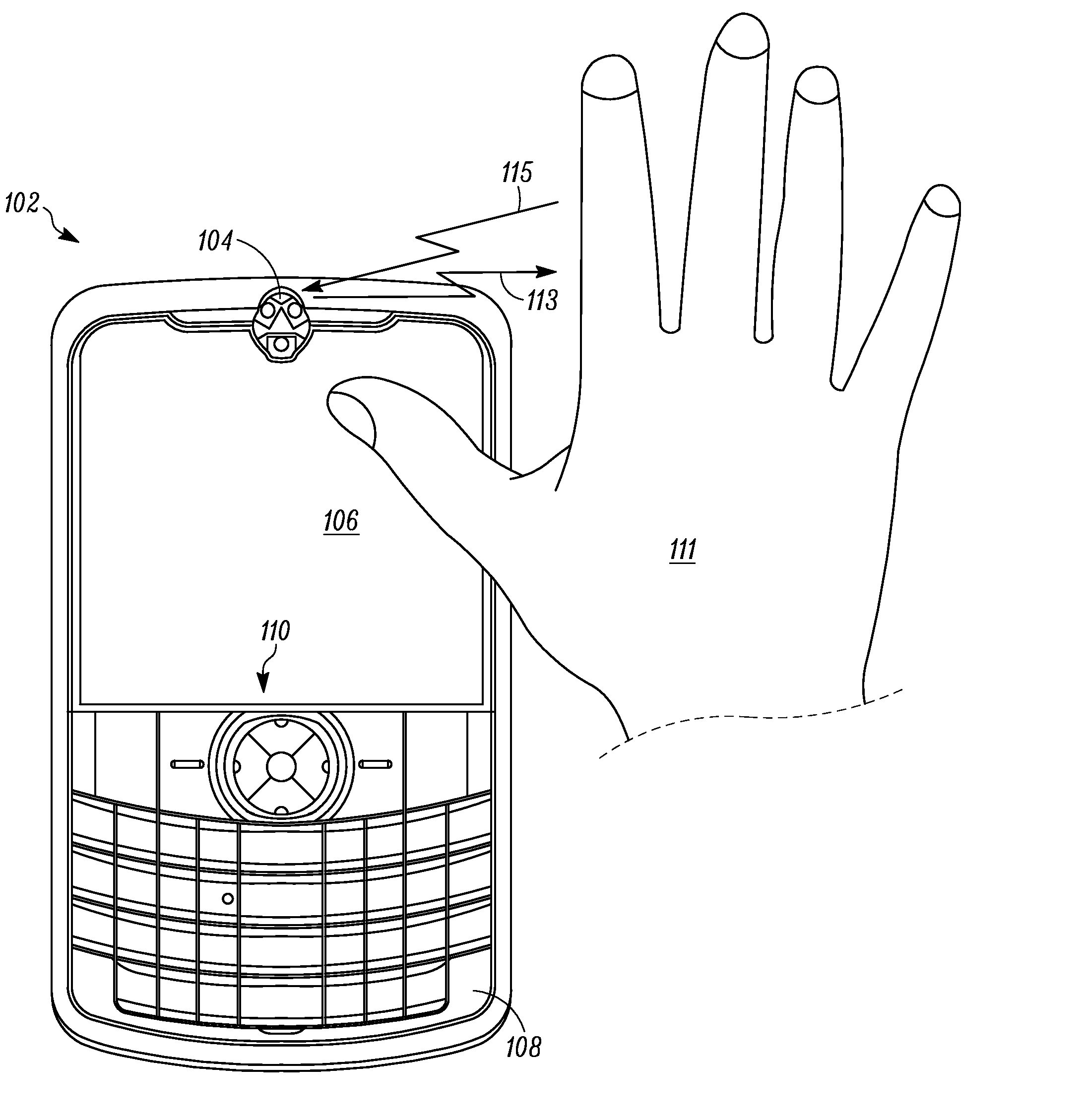 Electronic Device with Sensing Assembly and Method for Interpreting Consecutive Gestures