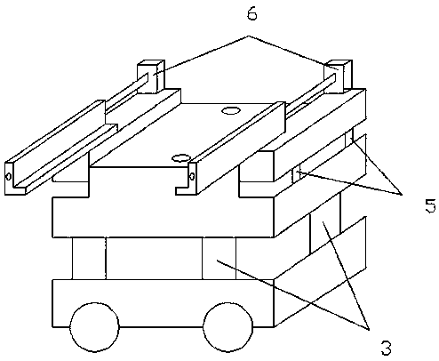 A lifting type mold changing trolley and its mold changing method