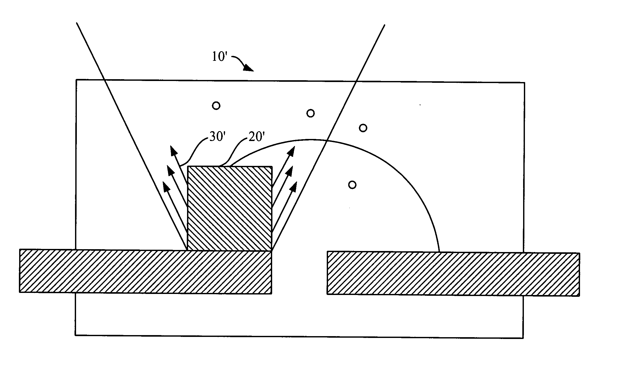 Light emitting diode with larger illumination area