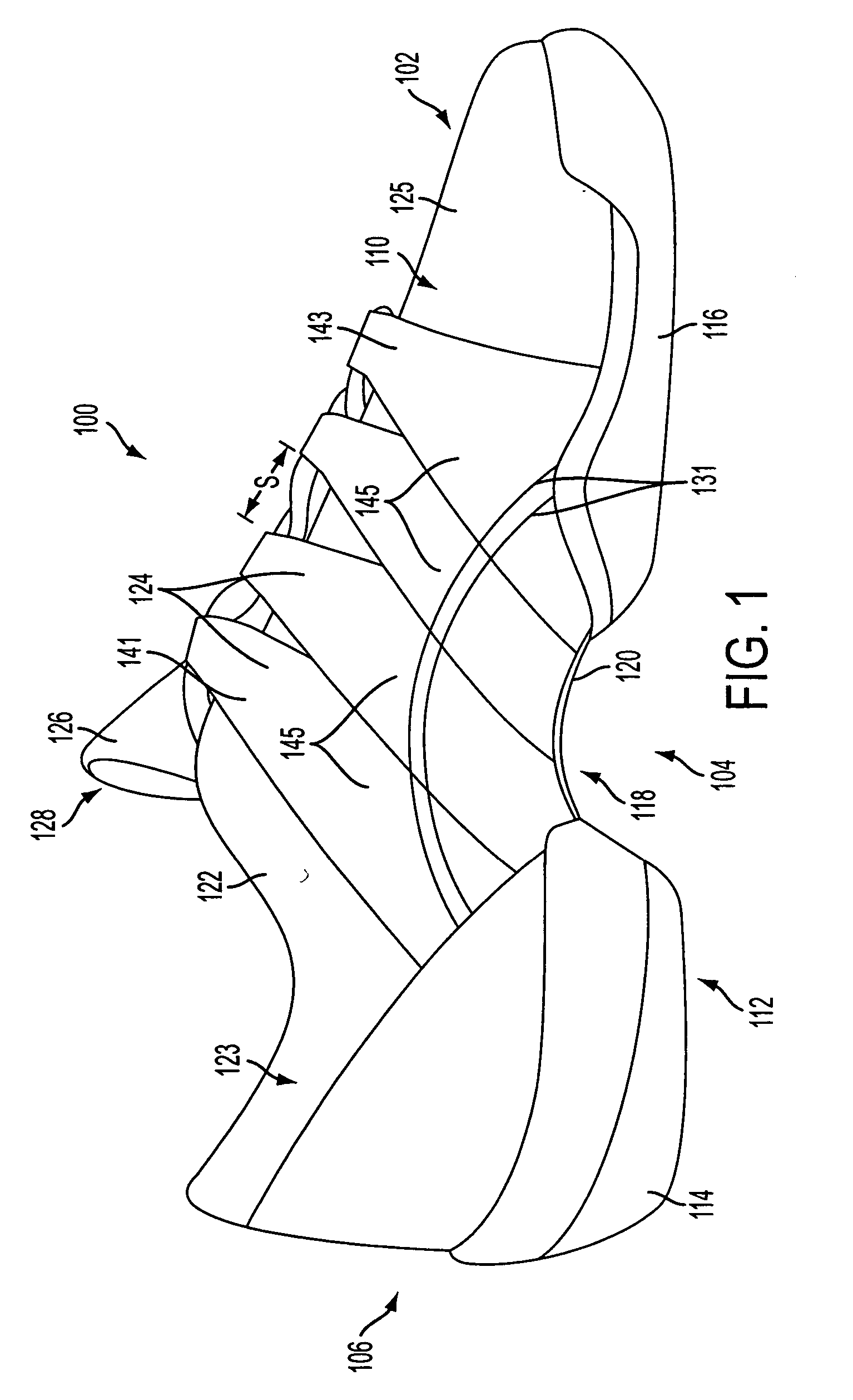 Article of footwear with a flexible arch support