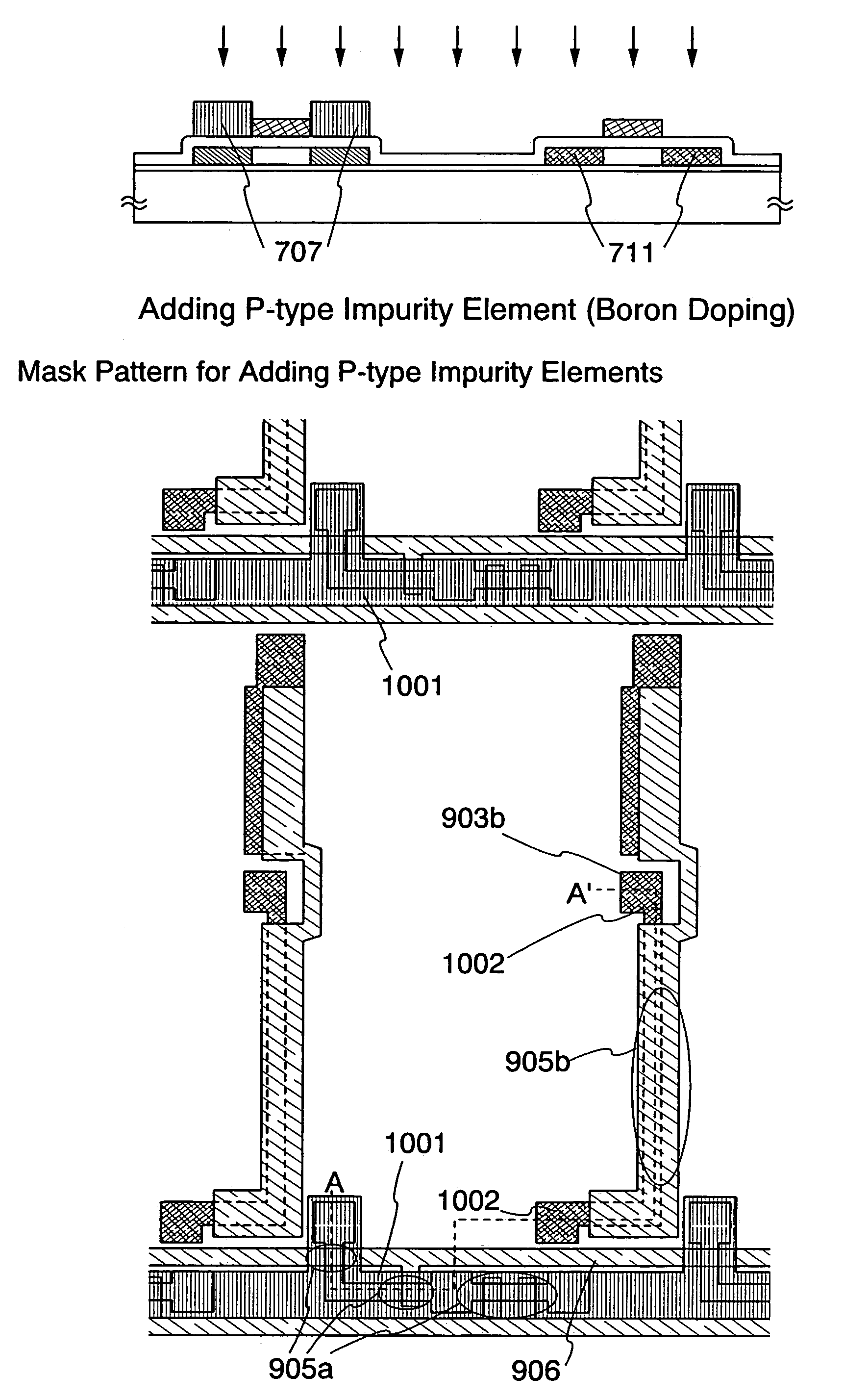 Methods for manufacturing an active matrix display device