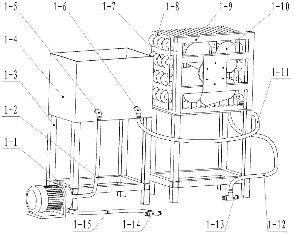 Water-cooled motor test platform and use method