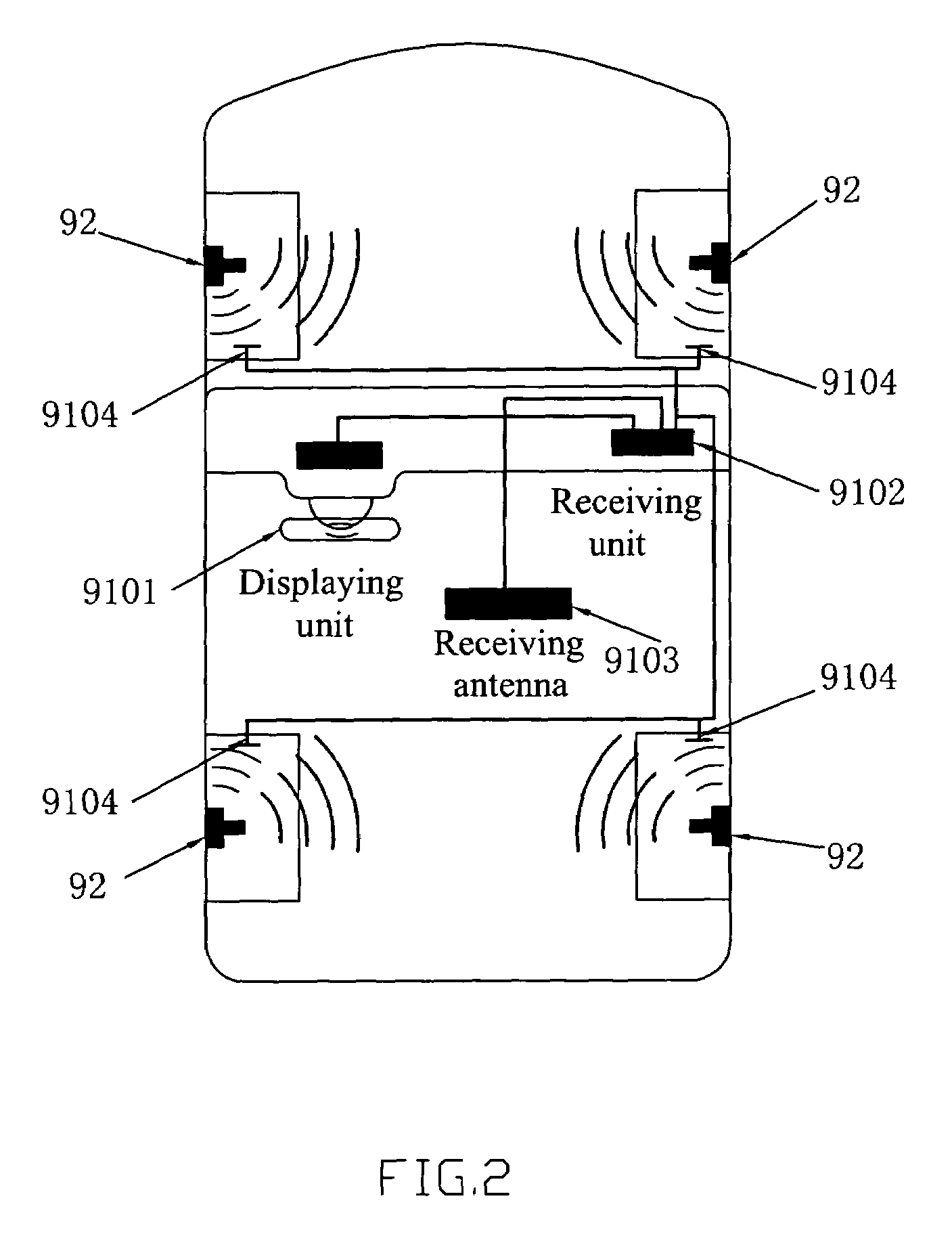 Automobile tire monitoring system and tire identification method