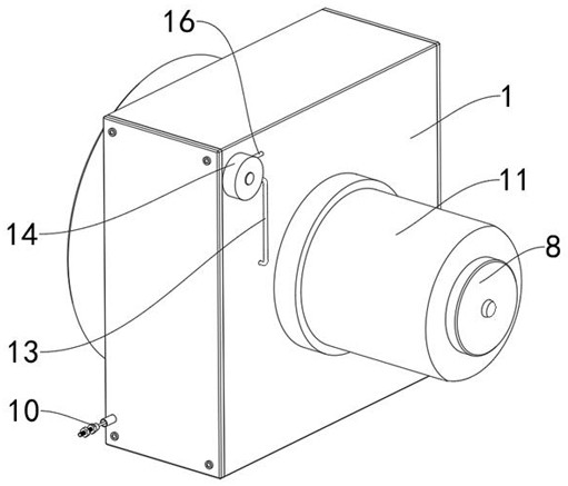 Pull rope type displacement sensor capable of realizing self-calibration