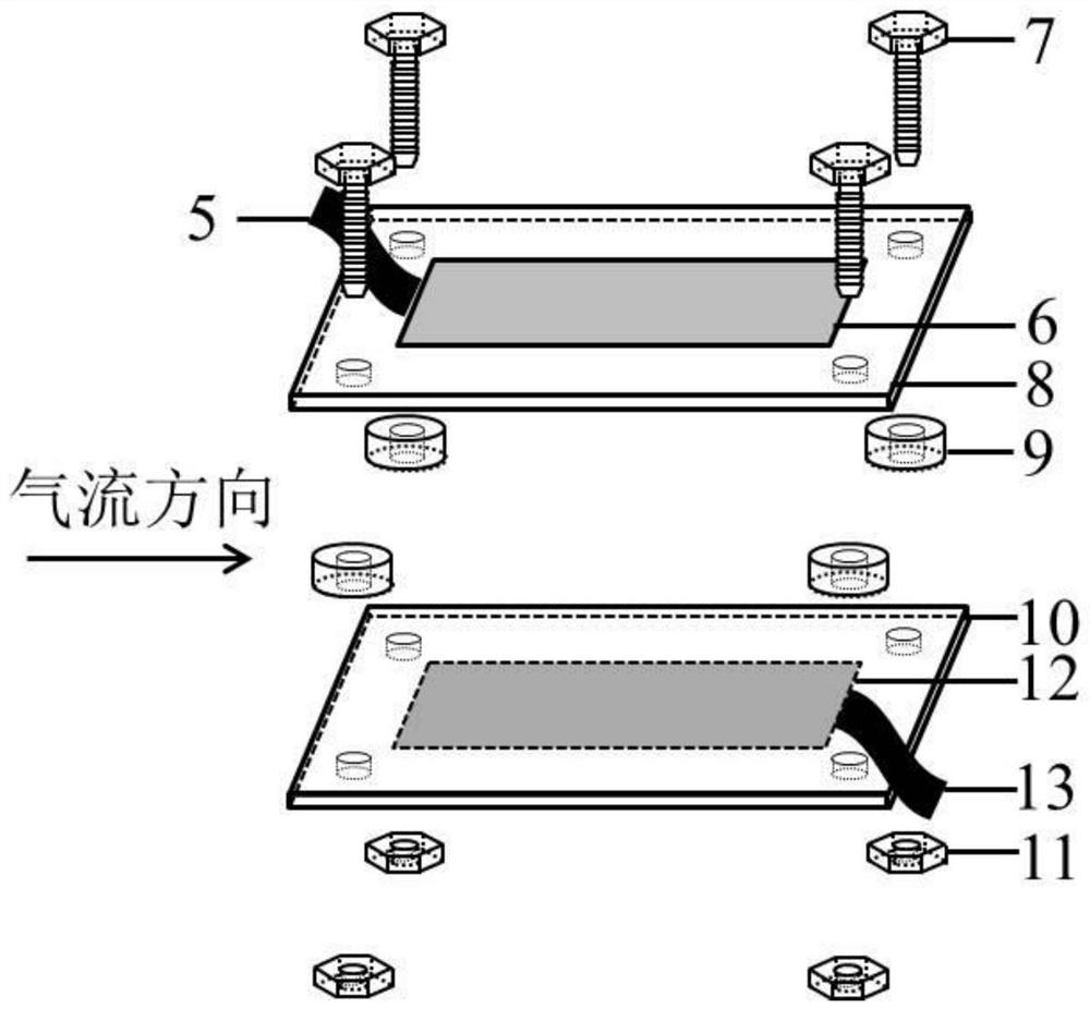 Method for generating large-volume uniform plasma in air flow or nitrogen flow