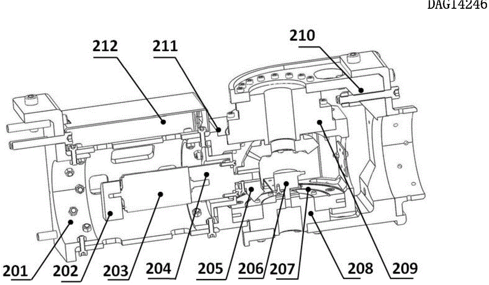 remote transport robot arm equipped with vacuum chamber for mcf