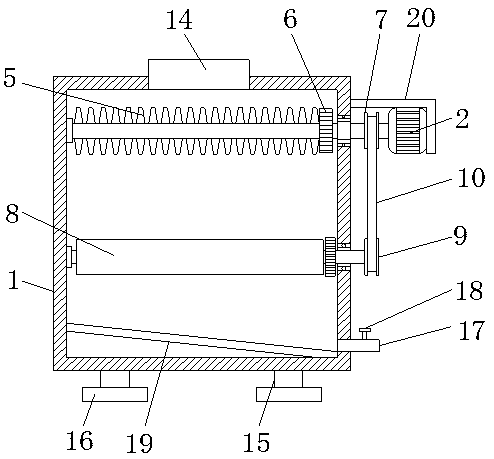 Grinding device for corn with uniform grinding