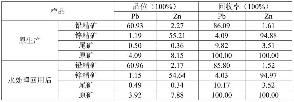 Biological treatment method for removing sulfate radicals and COD in lead-zinc beneficiation wastewater