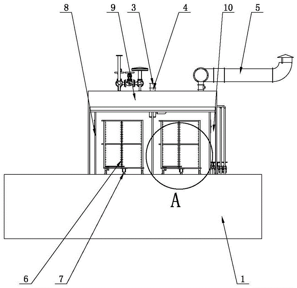 Tunnel type fruit and vegetable drying chamber and fruit and vegetable drying method