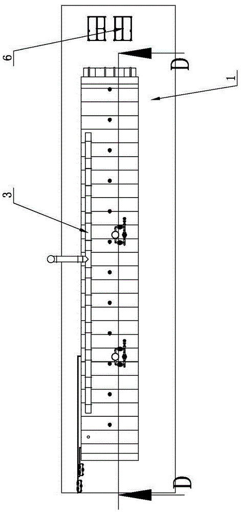 Tunnel type fruit and vegetable drying chamber and fruit and vegetable drying method