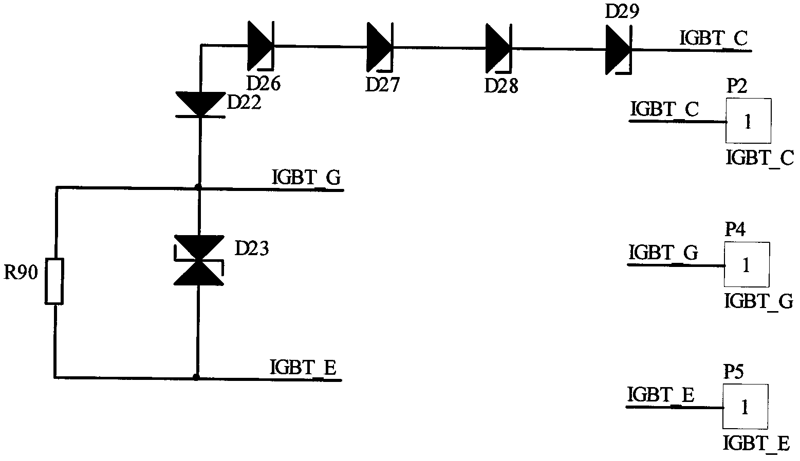 Digital intelligent driving device of high-power IGBT (insulated gate bipolar translator)