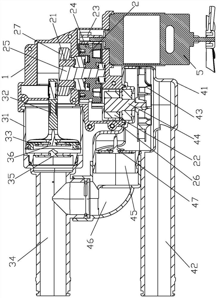 High-low pressure combined air pump