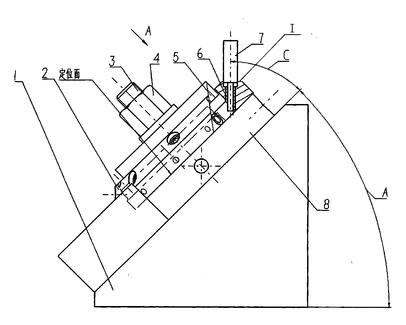 Method for machining oblique angle holes distributed in shaft parts