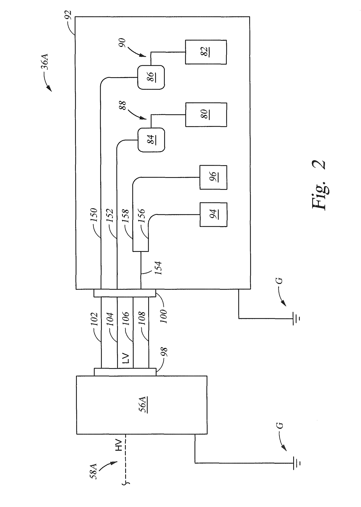 Cable management of electric powered hydraulic fracturing pump unit