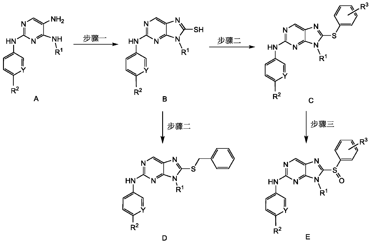 2,8,9-trisubstituted-9h-purine compound and its salt and application